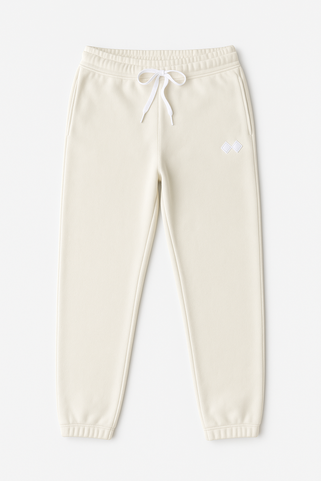 Flat lay of Cream Sweatpants - PowderLA