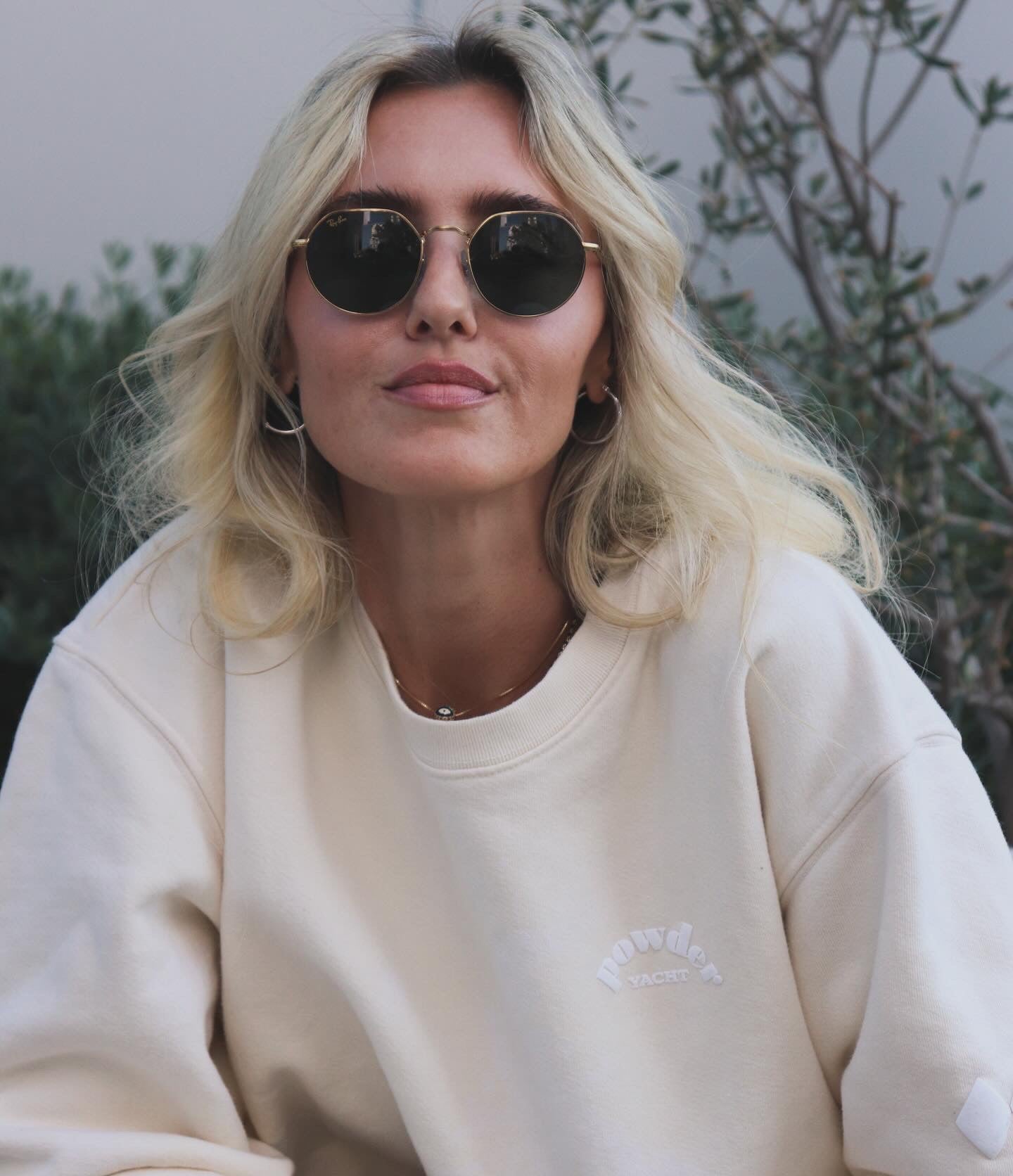 Crewnecks - Cream - PowderLA