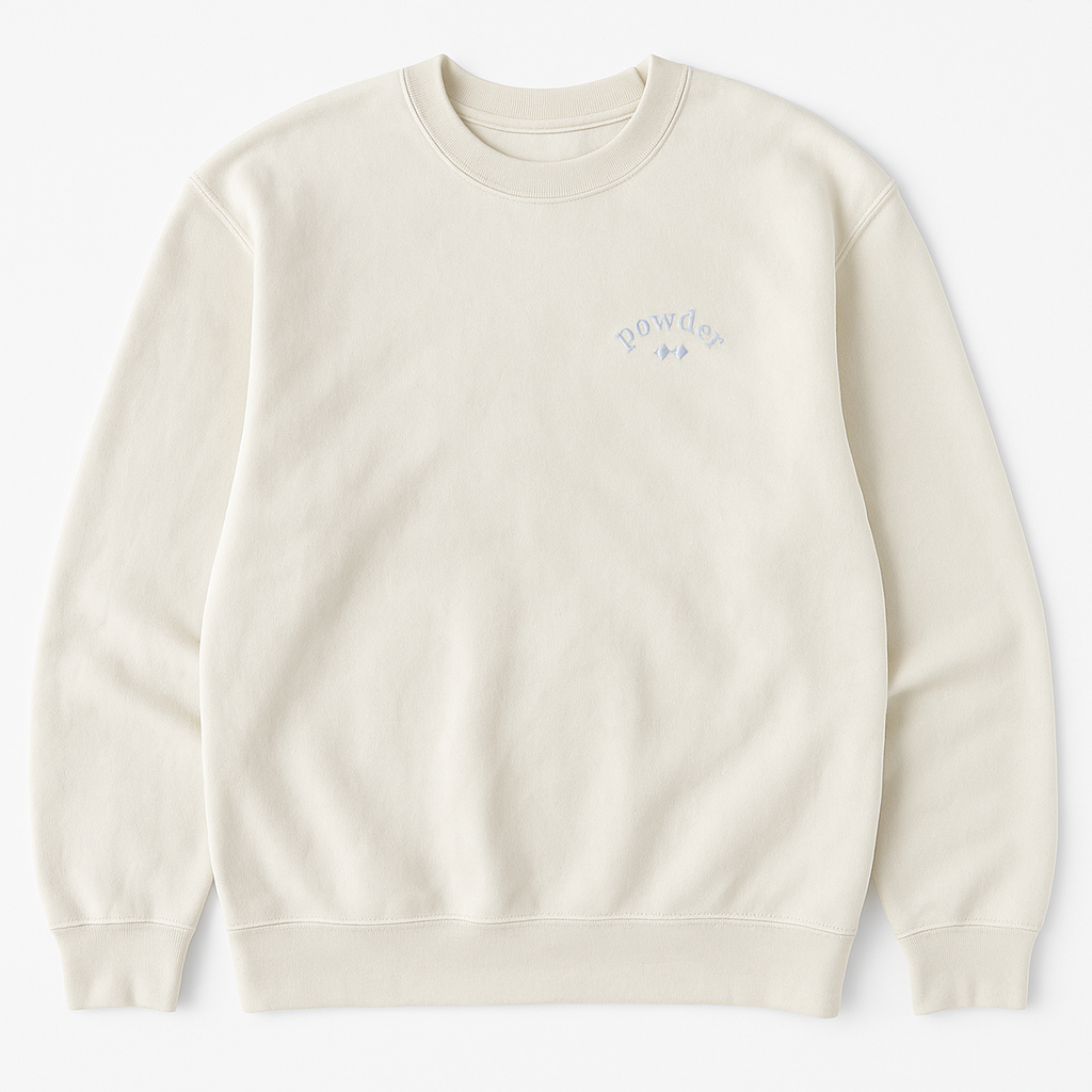 Crewnecks - Cream - PowderLA