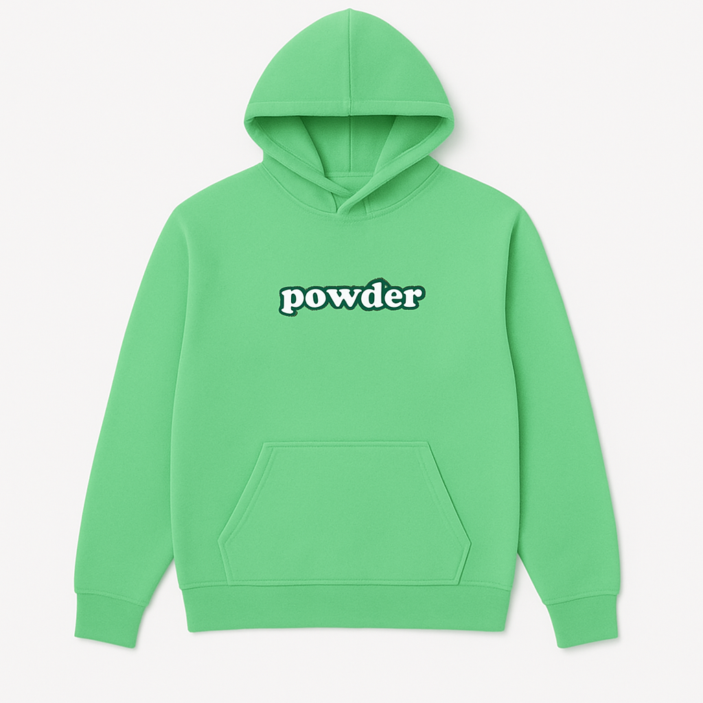 Bowie Green Hoodie - PowderLA