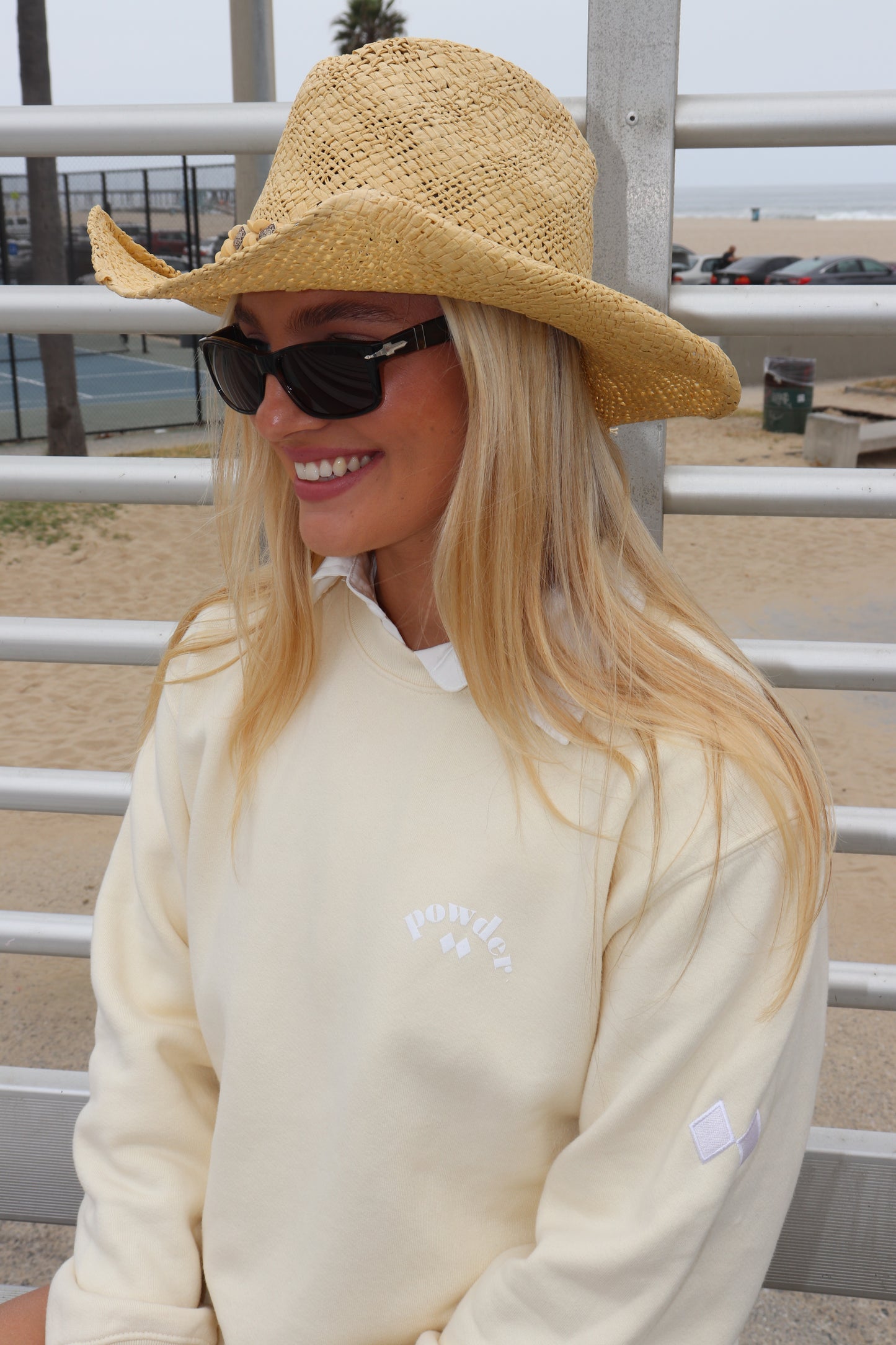 Crewnecks - Cream - PowderLA