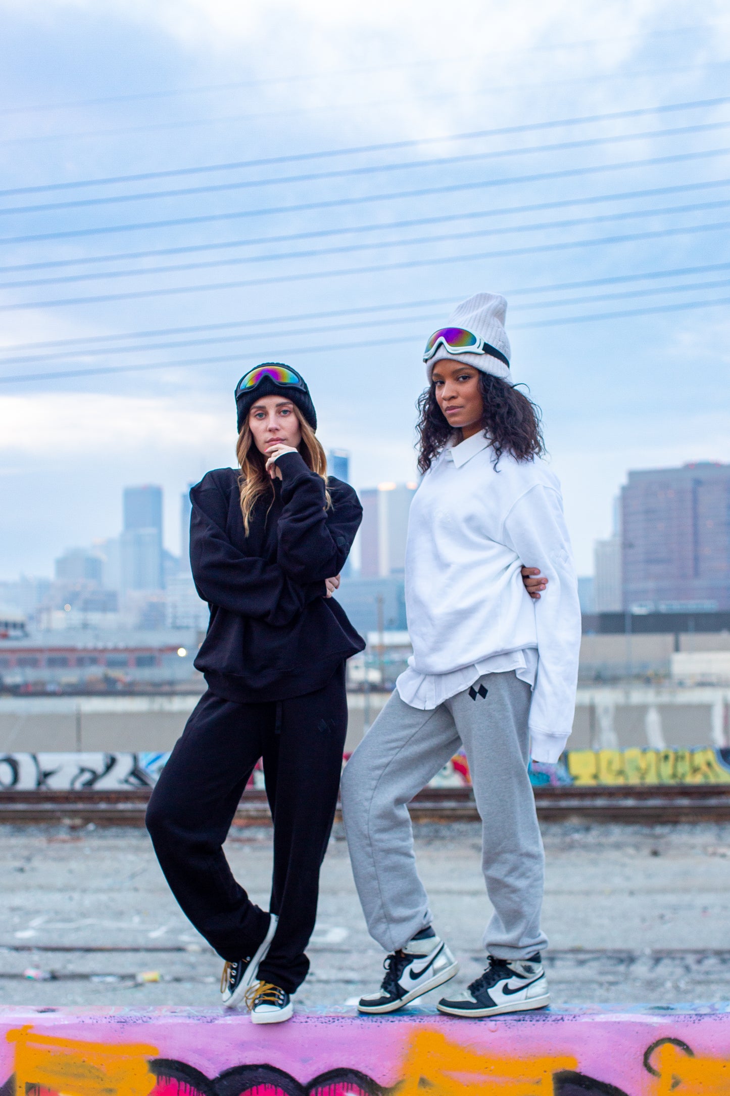 Sweatpants - Heather Grey - PowderLA