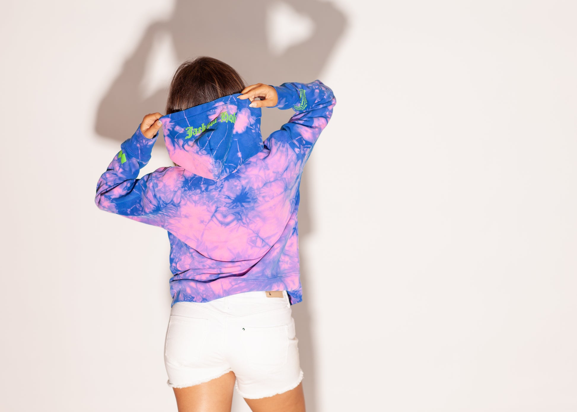 Powder Hoodie Pink Tie Dye