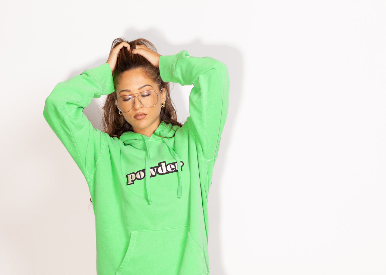 Powder Hoodie Green