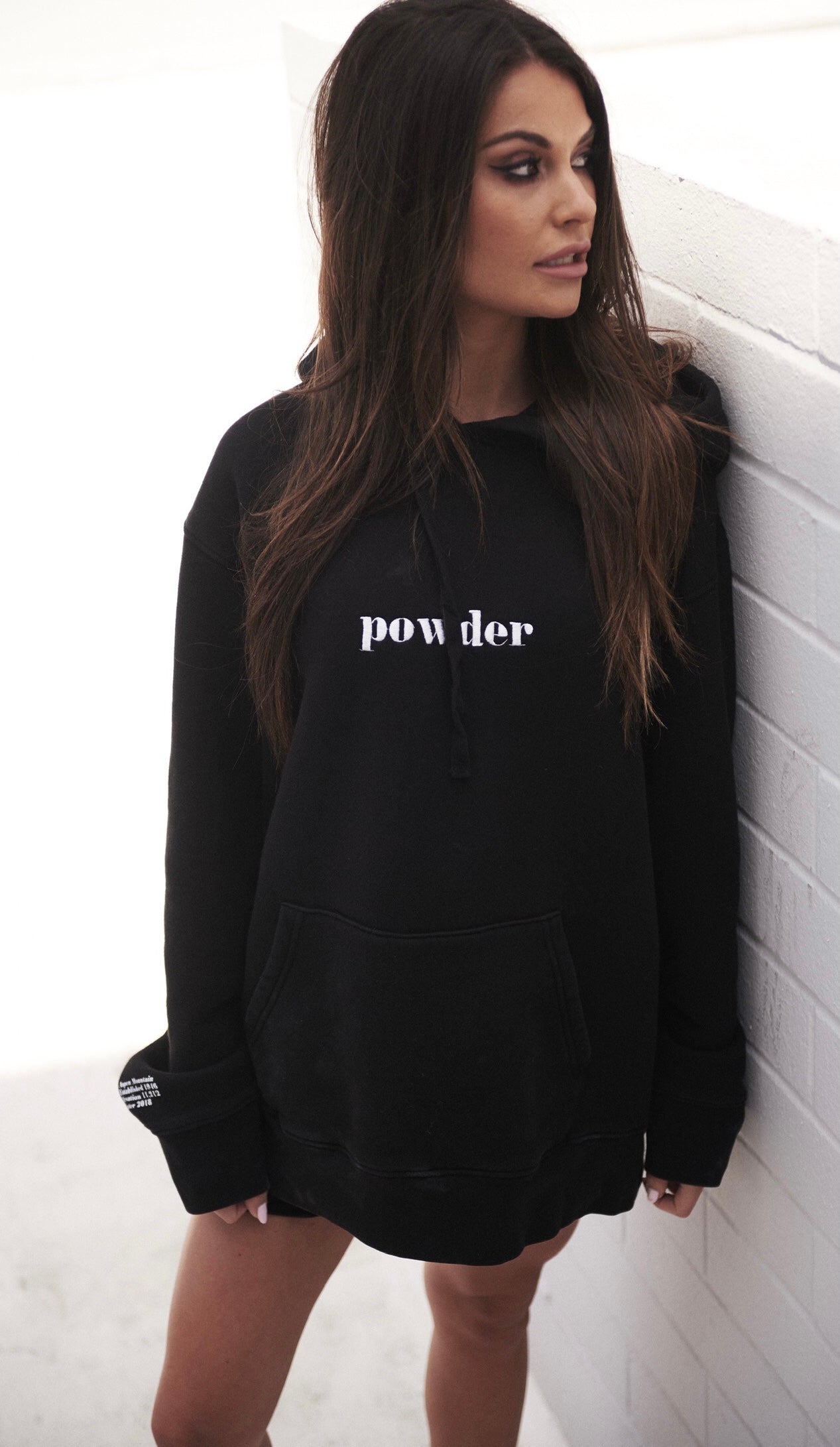 New - Vintage Black Distressed Hoodie