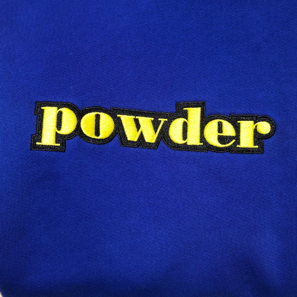 Powder Hoodie Royal Blue with Yellow - PowderLA