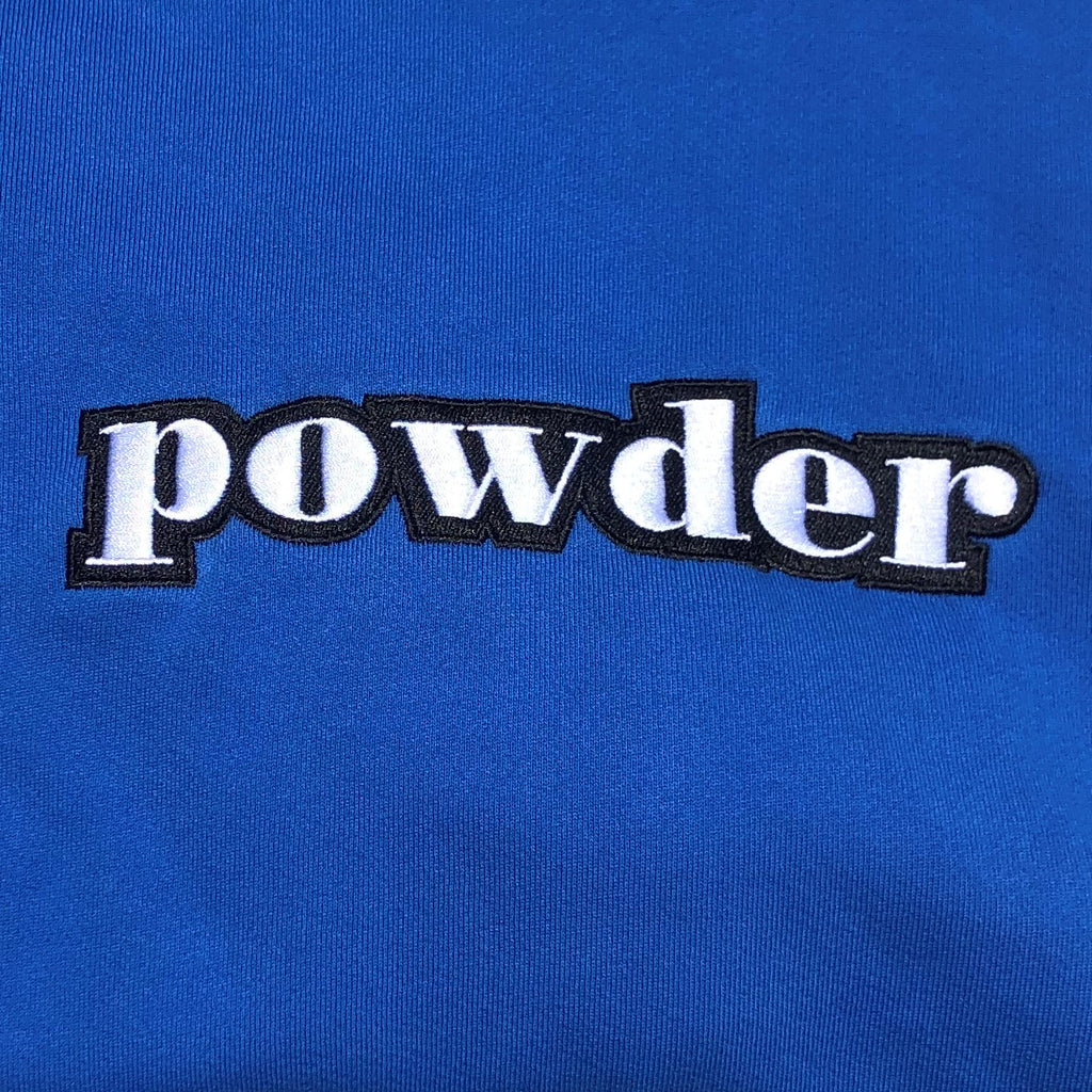 Powder Hoodie Ocean Blue with White - PowderLA