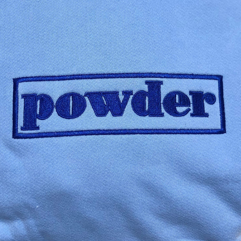 Powder Hoodie Light Blue with Dark Blue - PowderLA