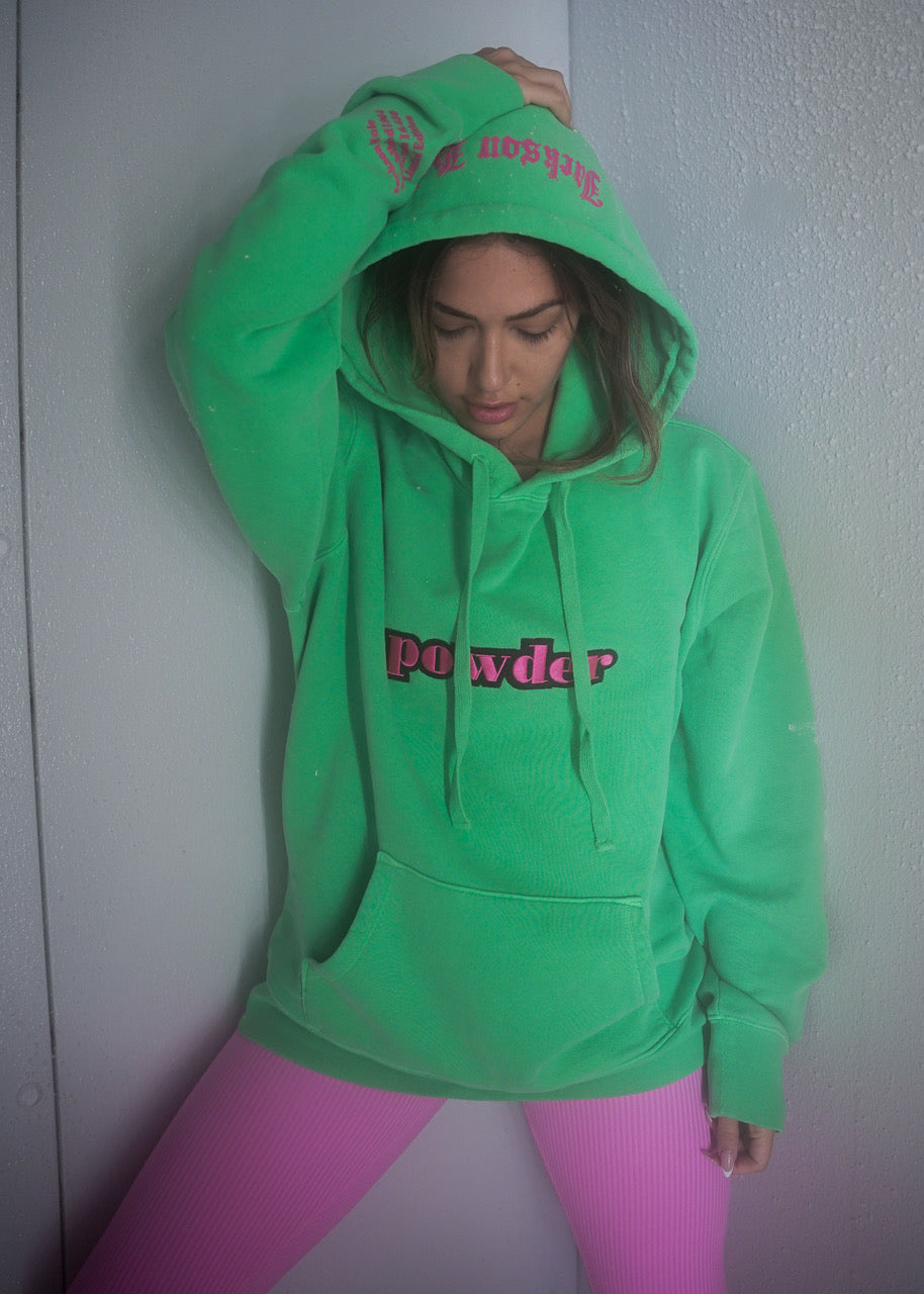 Powder Hoodie Green