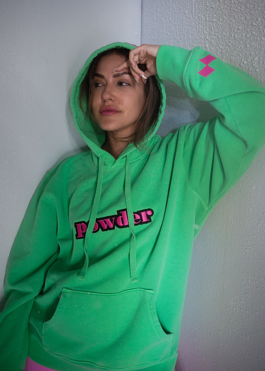 Powder Hoodie Green