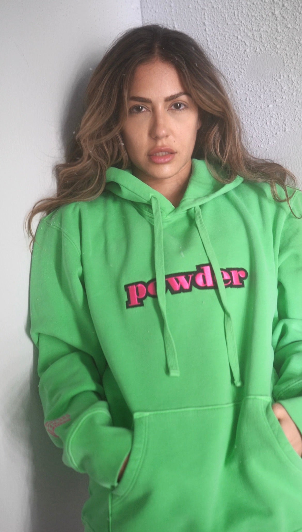 Powder Hoodie Green