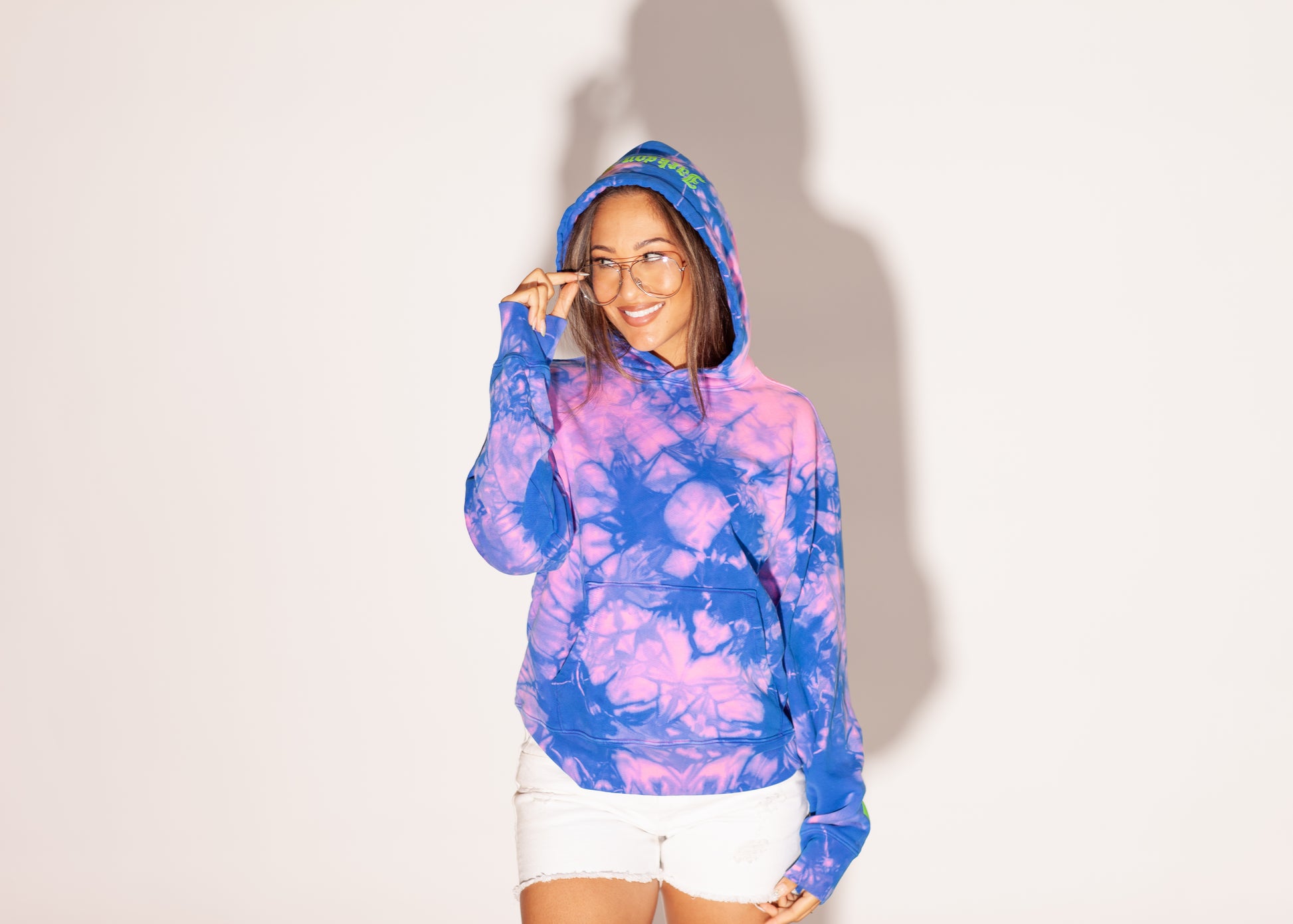 Powder Hoodie Pink Tie Dye