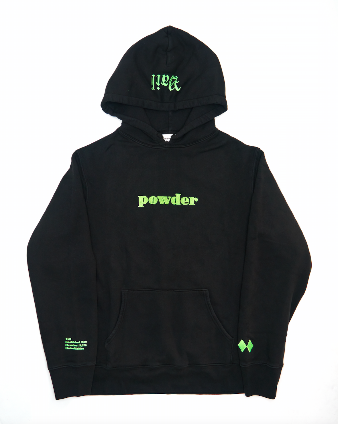 Green and black hoodies hotsell