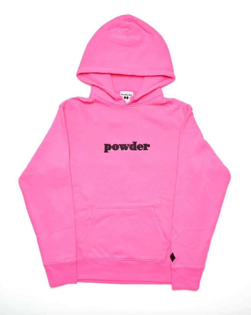 Powder Hoodie Neon Pink - PowderLA